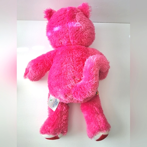 Build-A-Bear 2011 Kisses Fur You Hot Pink & White Kitty Plush Stuffed Cat 17" - Picture 6 of 14
